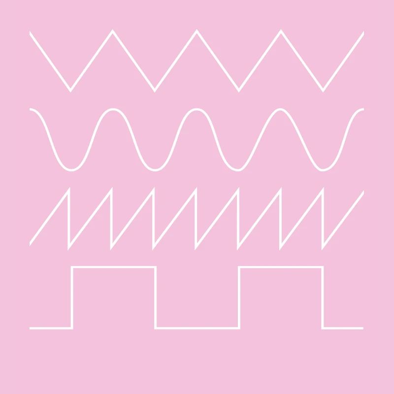 Synthesizer Waveforms (white font) #1 