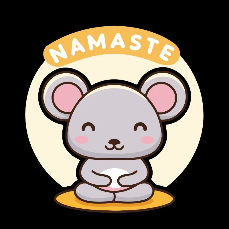 Souris Namaste Zen