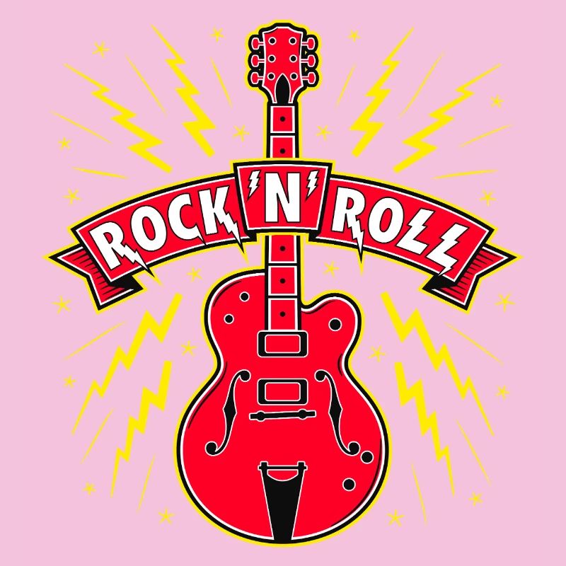 Guitar Rock 'N' Roll Banner