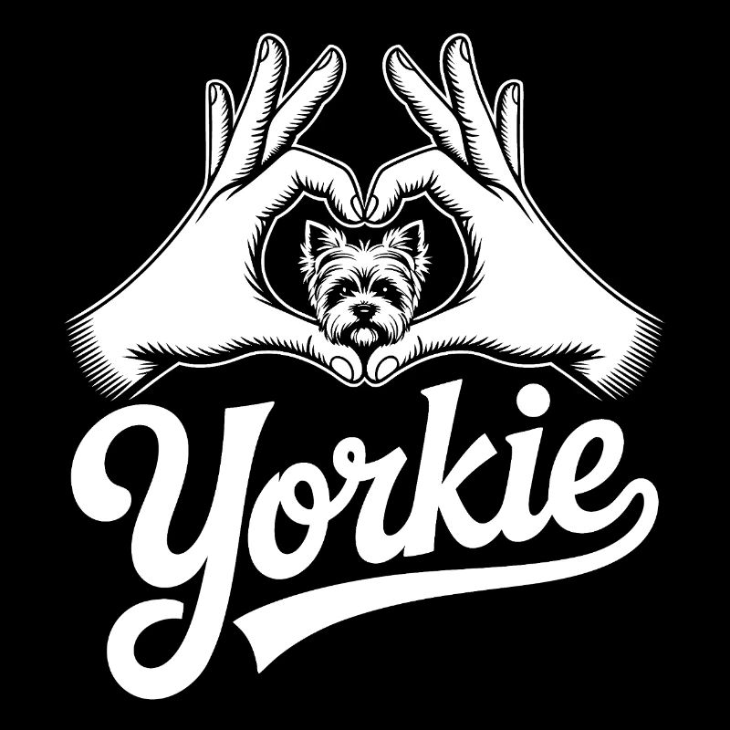 Yorkie Herz Hände
