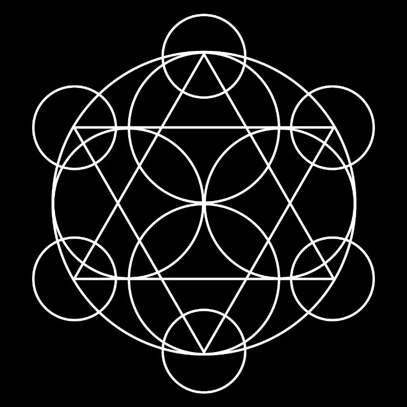 Mandala géométrique du Cube de Metatron