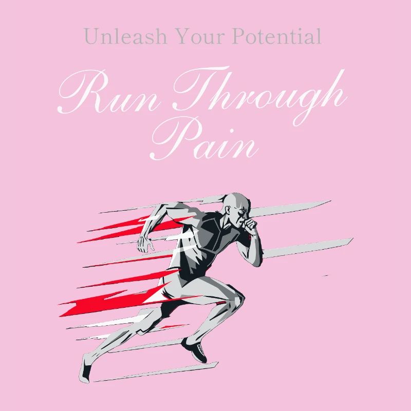 Running Jogging Motivation Sprint Runner Design