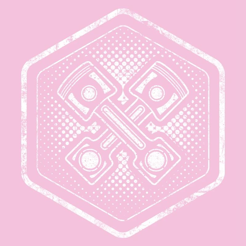 Hexagone à la mode avec piston croisé