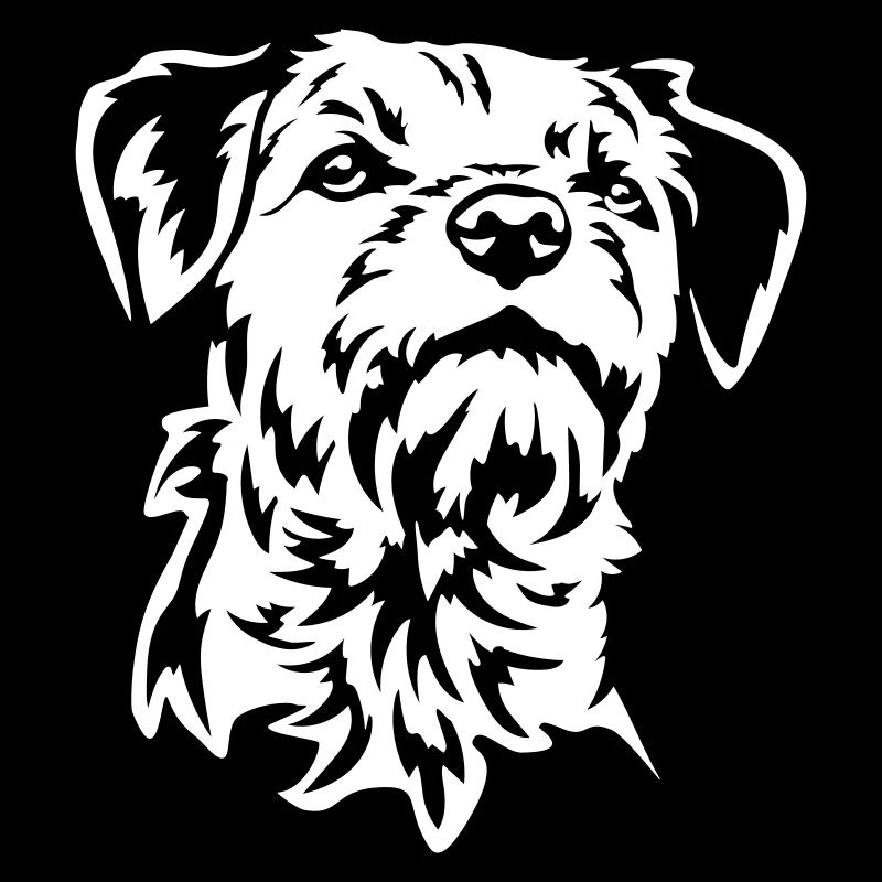 Border Terrier Head « Black Edition »