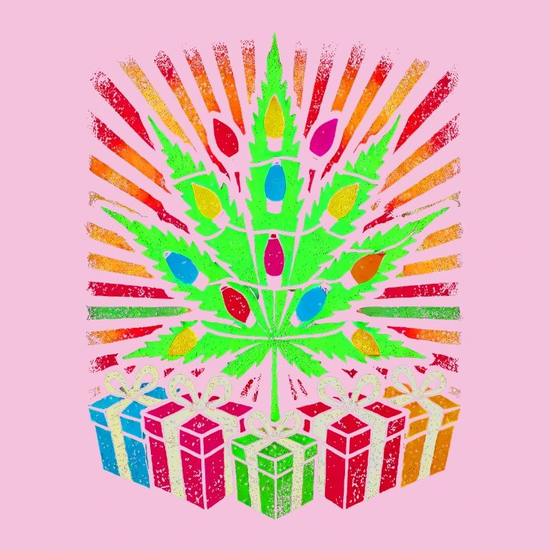 Festliche Cannabis-Lichtershow