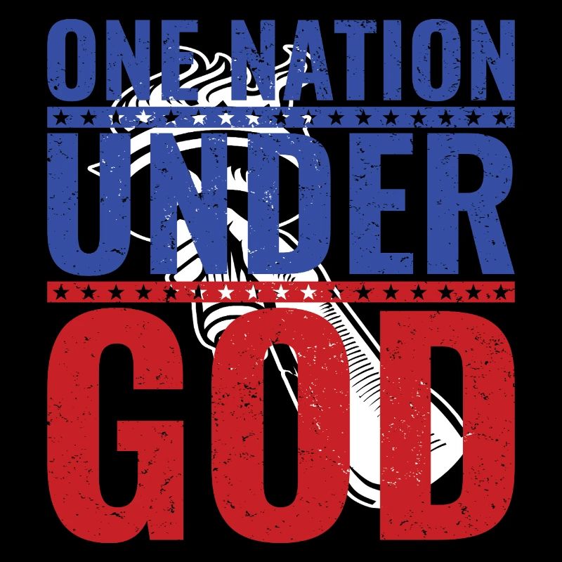 Patriotic design with US flag and hand
