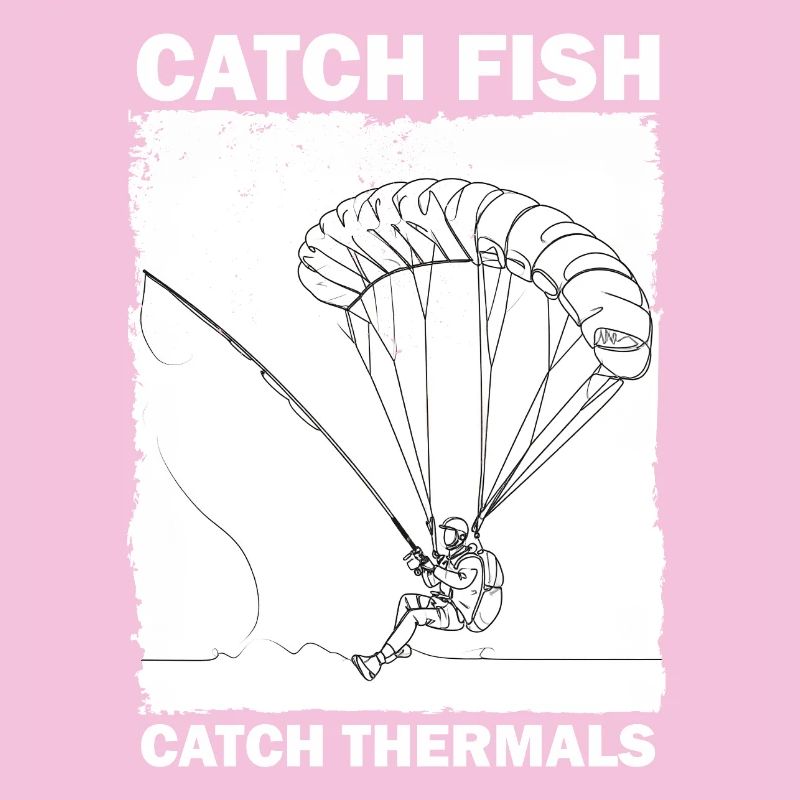 Pêcheur avec parachute