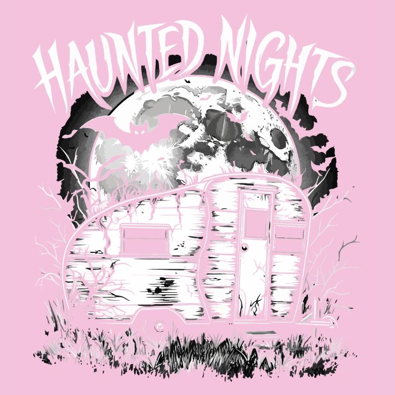 Ghost Night Caravan Haunted Illustration