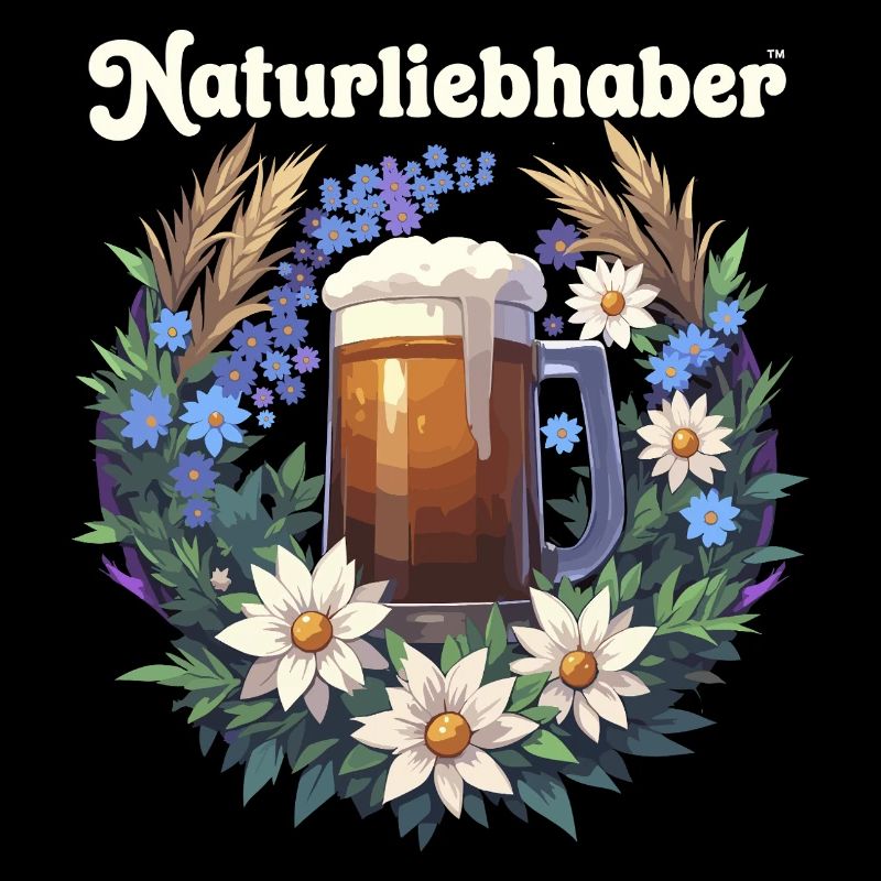 Nature Lovers Beer Wreath Traditional Shirt Replacement Dirnd