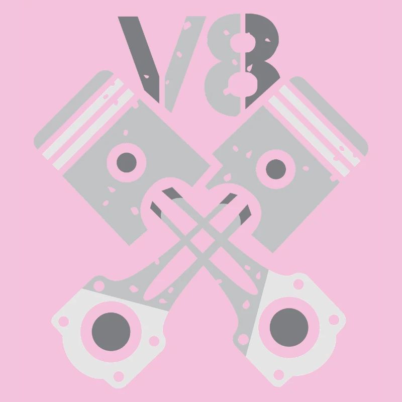 V8 Engine Piston – Mechanic Power Design