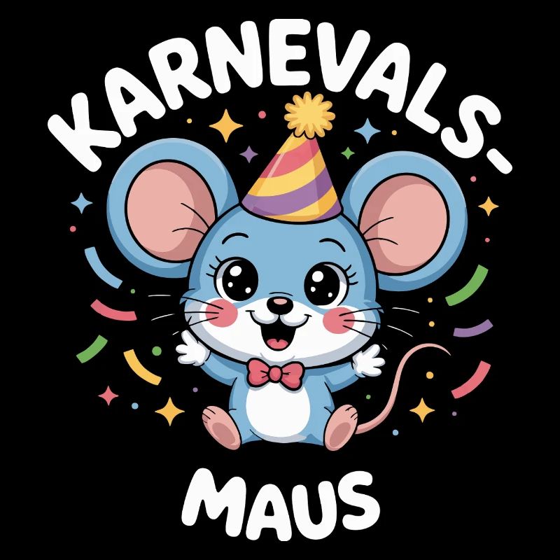 Karnevals-Maus Cute German Carnival