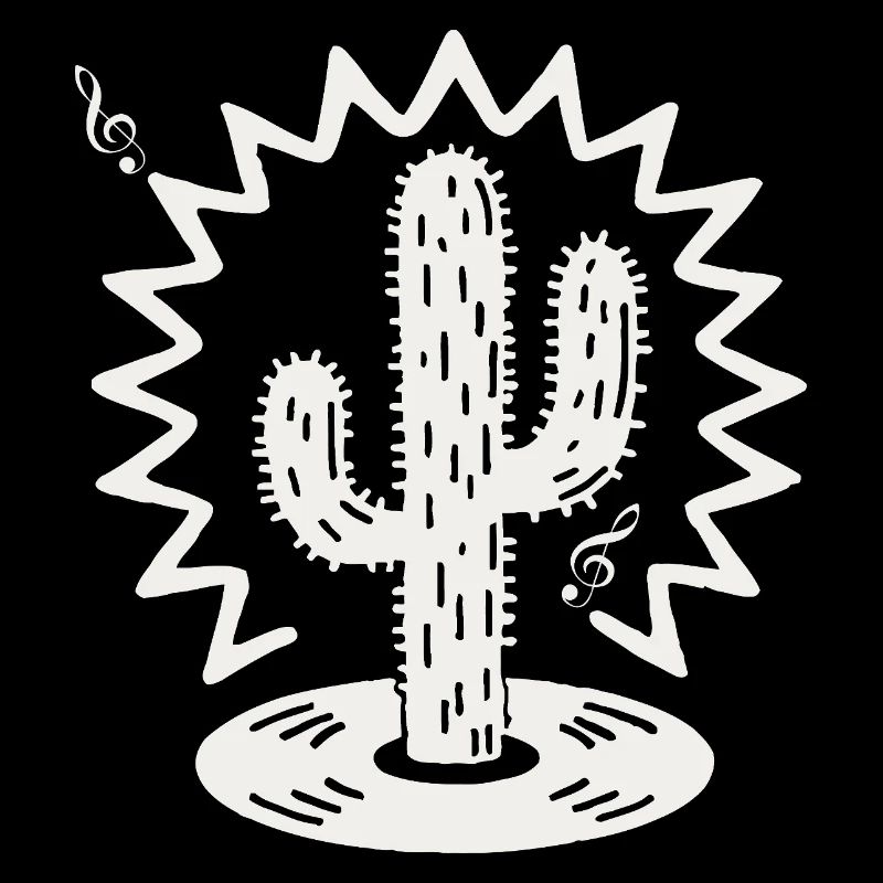 Cactus Serenade Silhouette