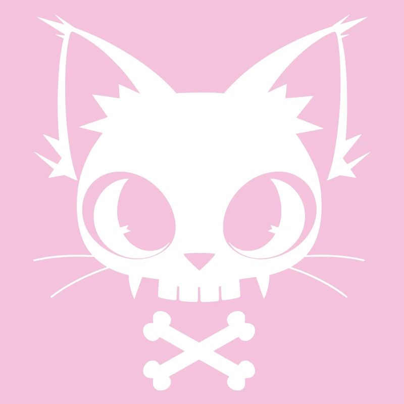 Skull Cat | Kawaii Skull & Bones Motif