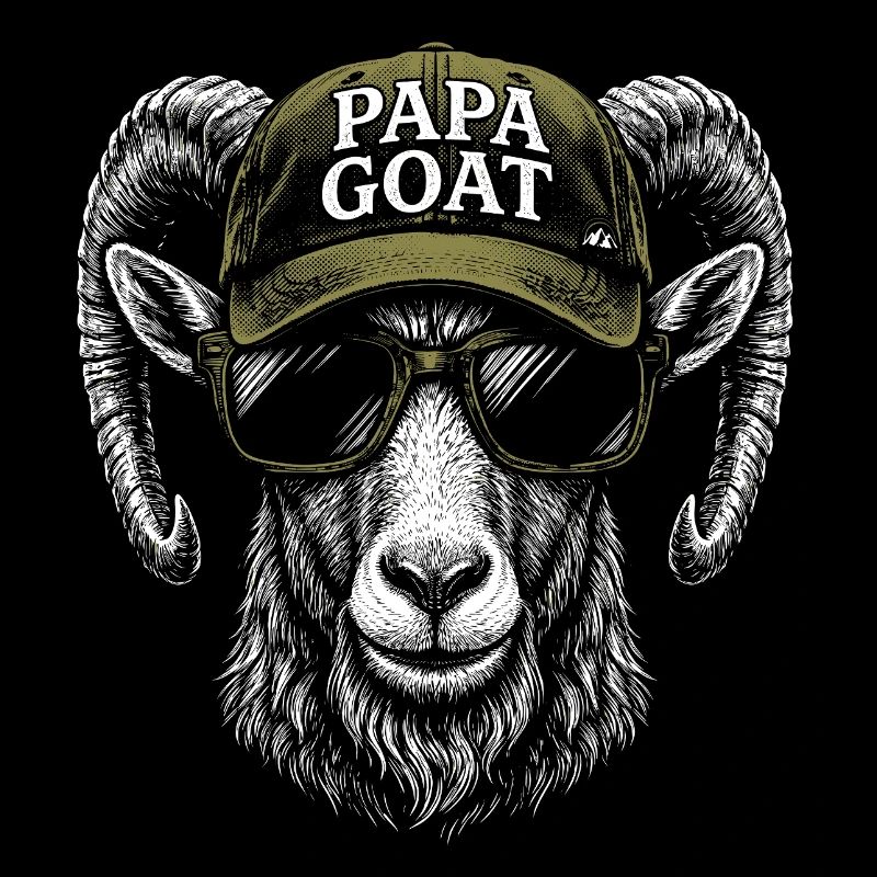 Papa Goat Cap Retro Hipster