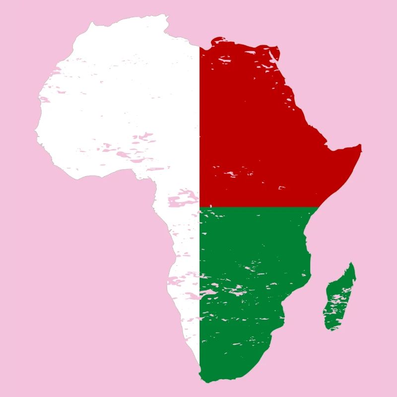 Drapeau de Madagascar Afrique