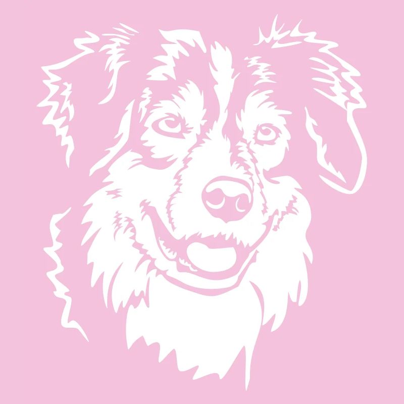 Australian Shepherd Kopf "Black Edition"
