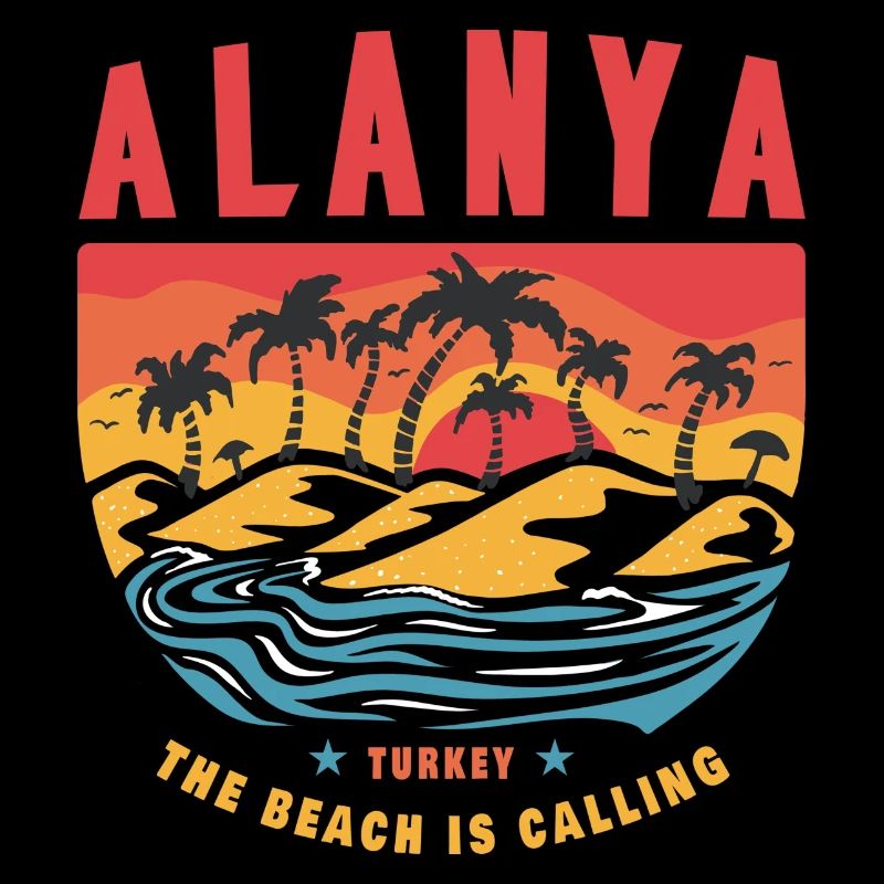 Alanya Turkey vintage beach design