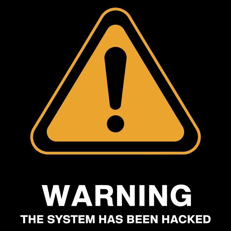 Icône d’avertissement du système piraté