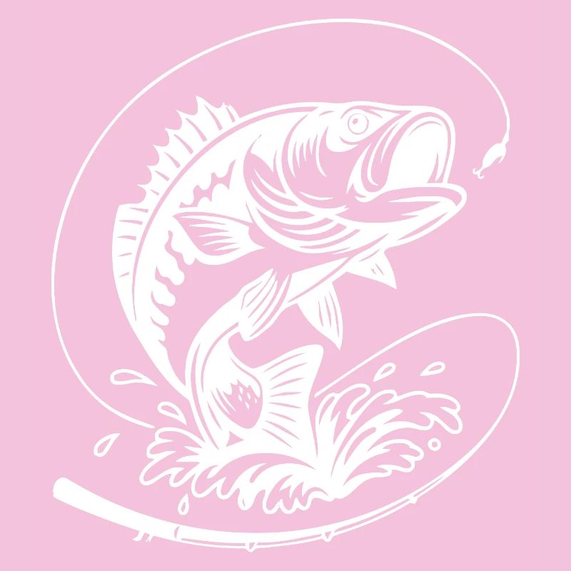 Dynamische Barschfisch-Illustration