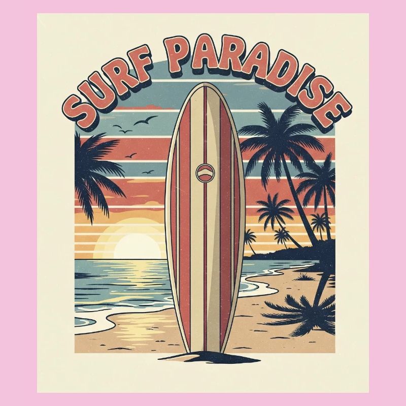 Surf Paradise Design rétro