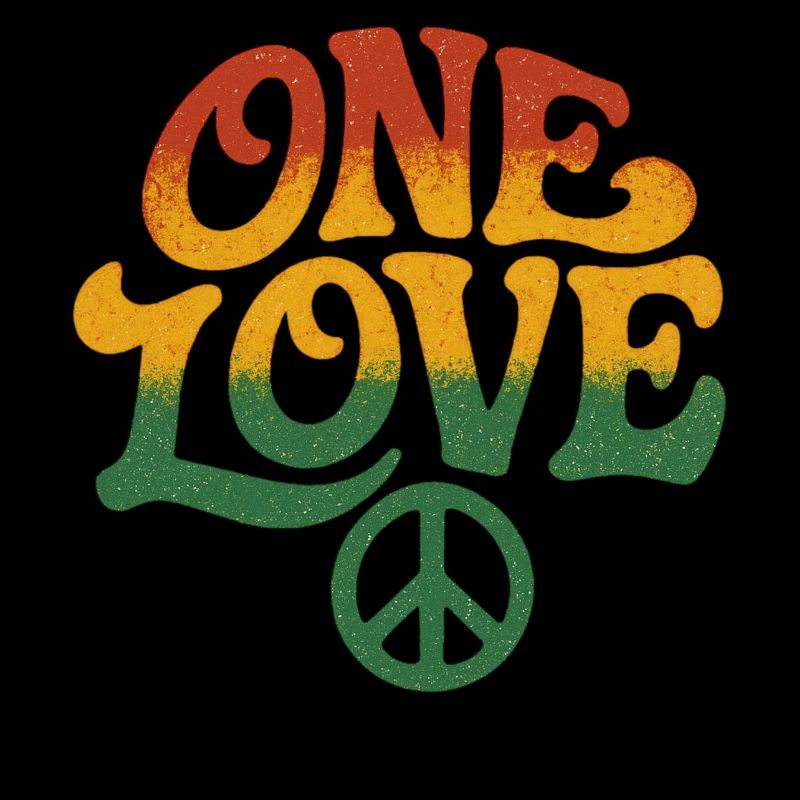 Frieden und Liebe Rasta-Design