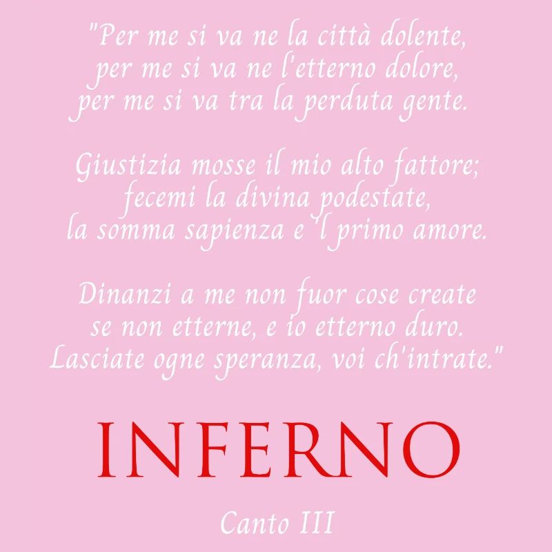 Inferno Canto III Divine Commedy Per me si va
