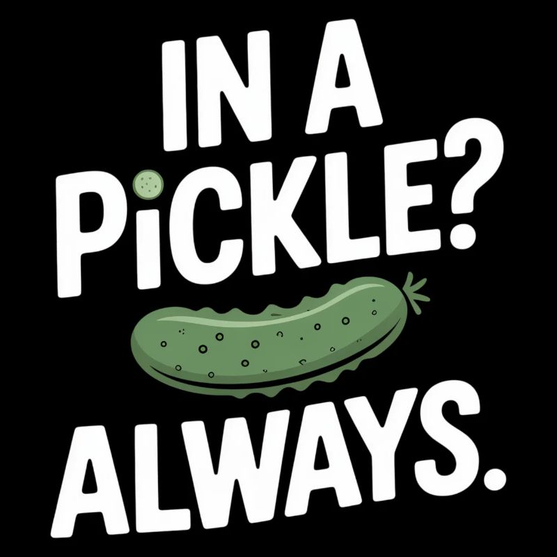 In A Pickle Always Gurken Humor Spruch Englisch