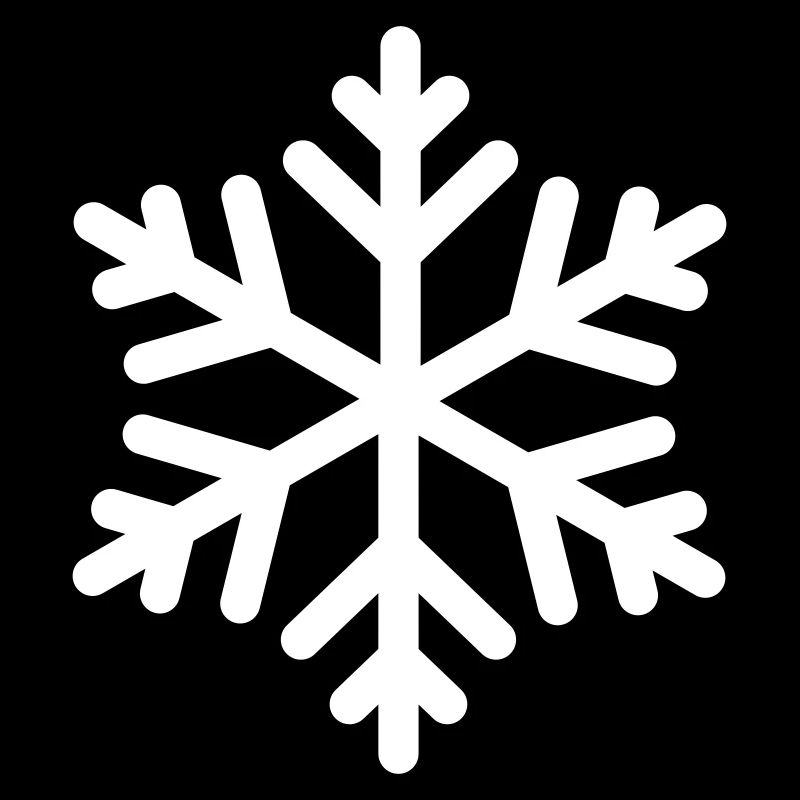 Schneeflocke Puristisch