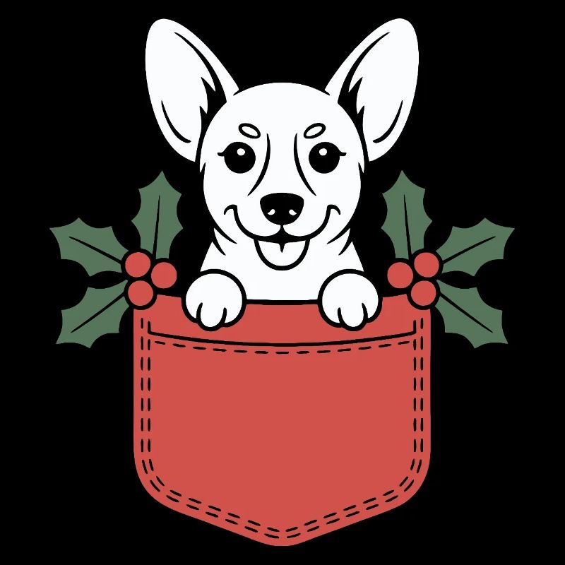 Le chiot de poche Holly Christmas
