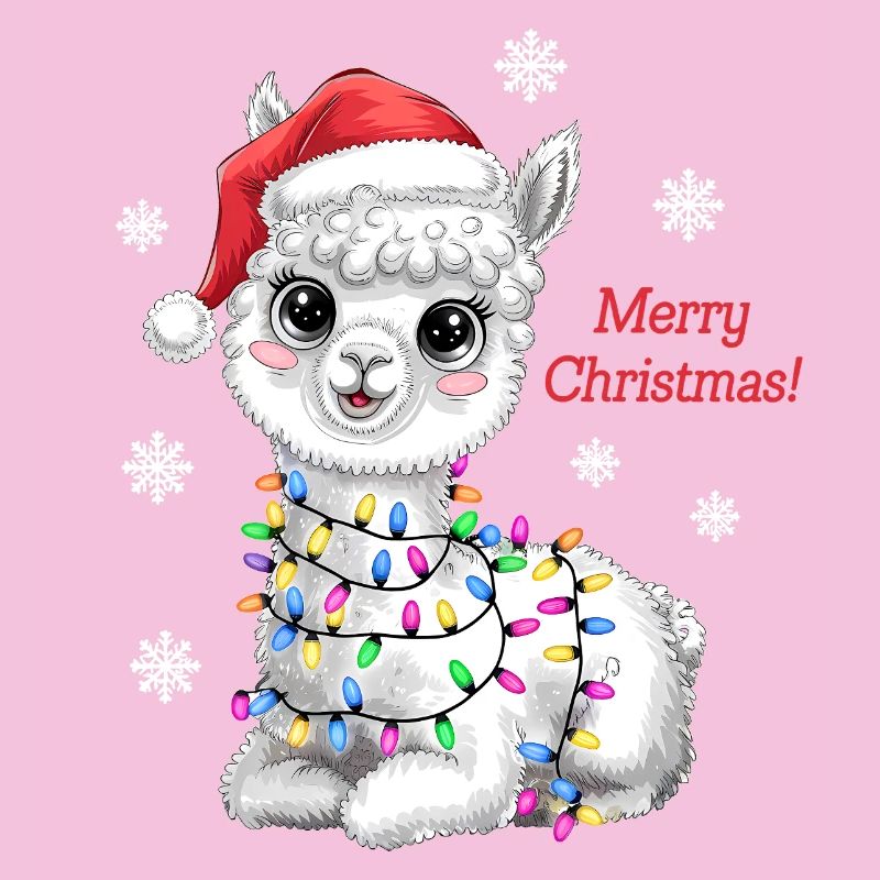 Alpaka Weihnachten Weihnachtspullover lustig süß