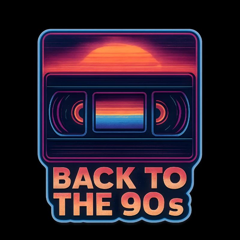 Back to the 90s VHS Kassette Retro