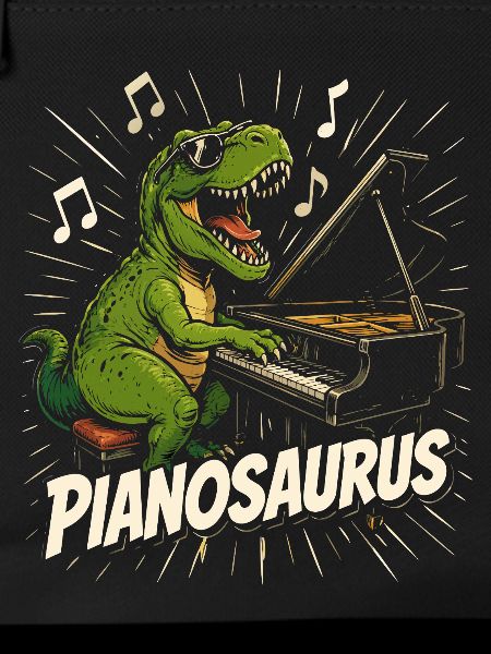 Fun Pianist Dinosaur