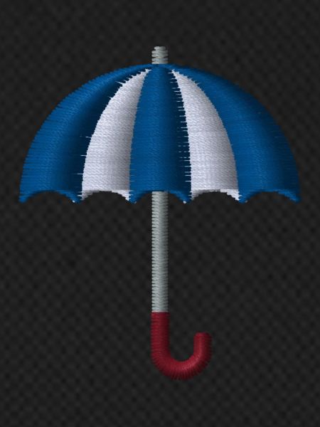 Embroidered umbrella