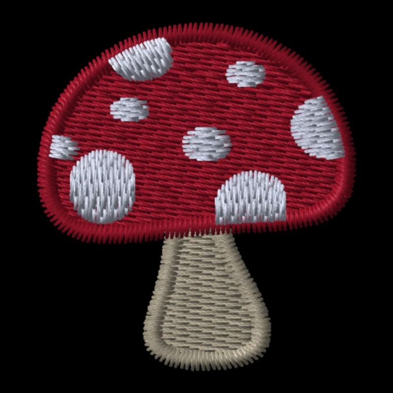 Pilz bestickt