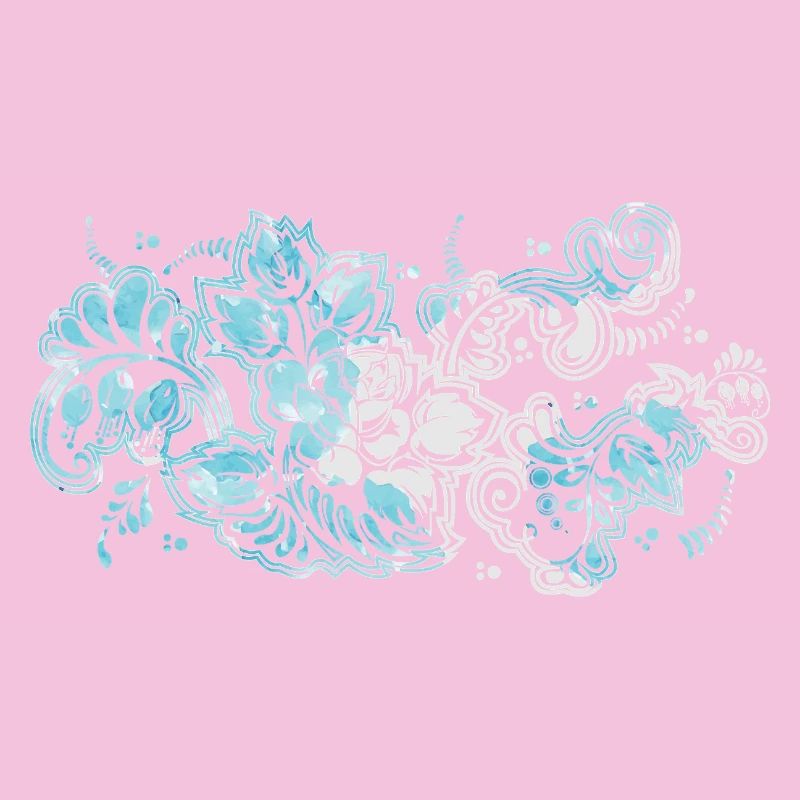 Blauer Blumen-Muster