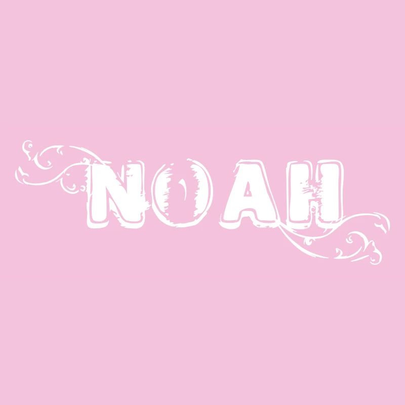 NOAH lettering decorated with vectorgraphic