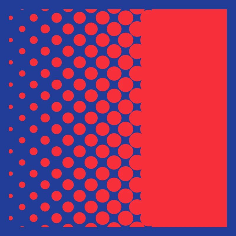 Halftone Gradient Rotes Panel