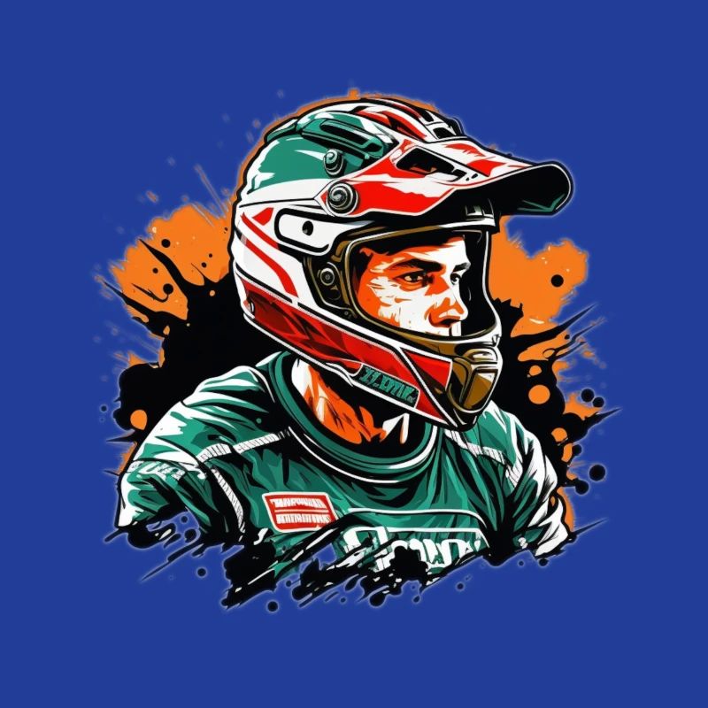 Rennfahrer Farbexplosion