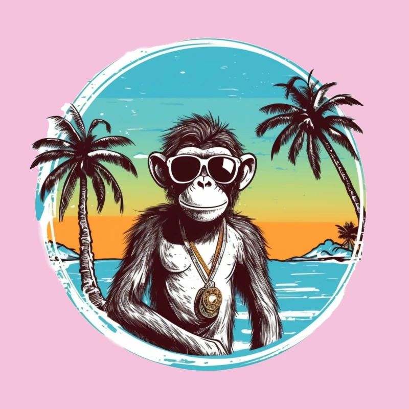 Cool Monkey*Summer Beach Design