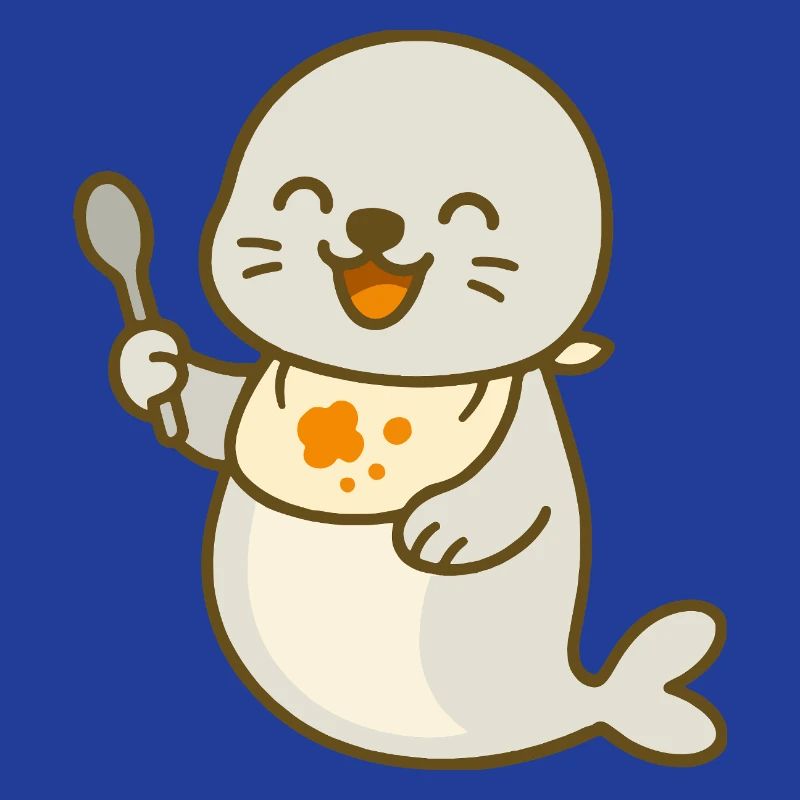 Alimentation avec le bébé phoque