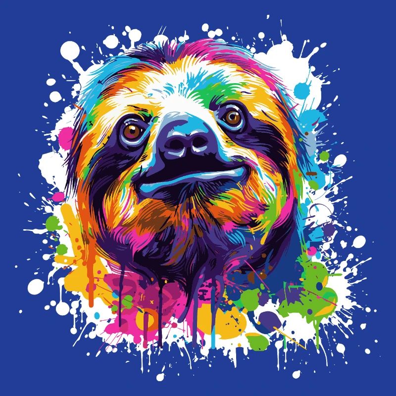 Color Explosion Sloth Sloth