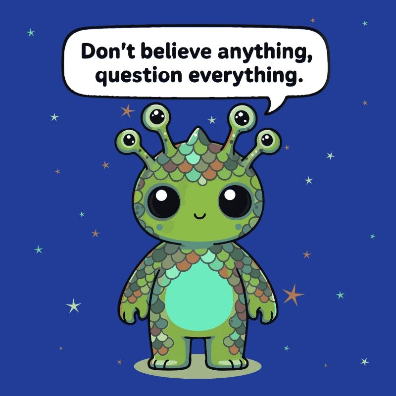 Curious Alien - Statement: Question everything