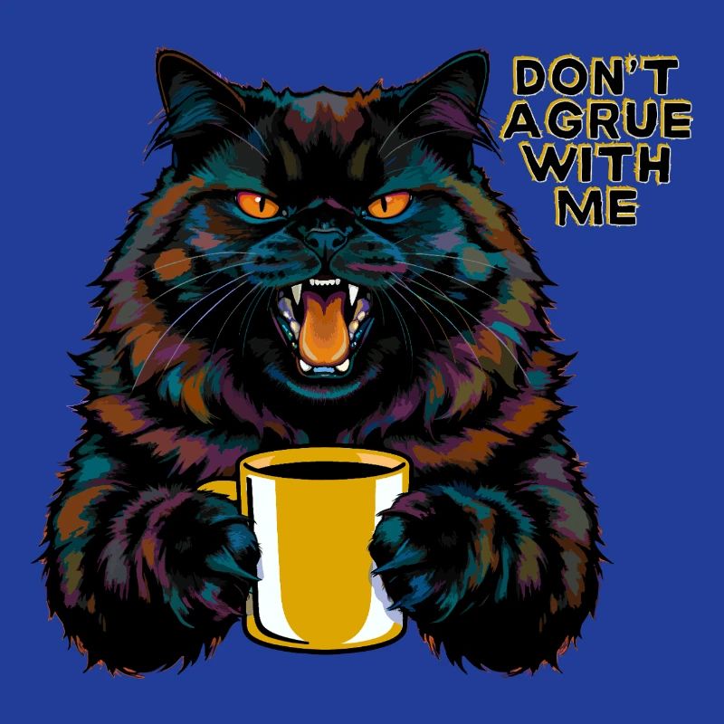 Cat with statement "Don't argue with me"