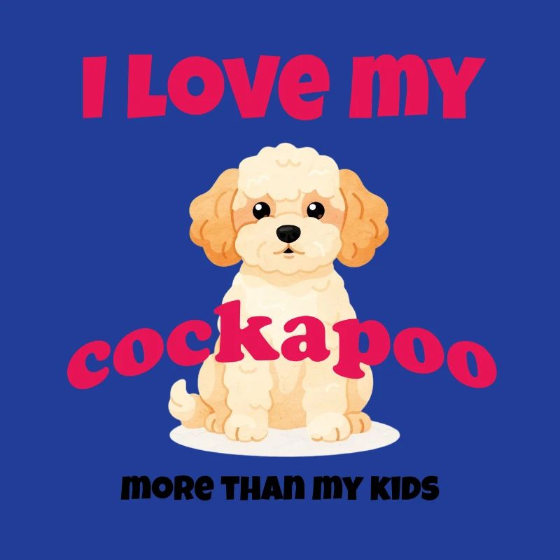 J’adore mon cockapoo – cadeau de doodle pour chien mignon