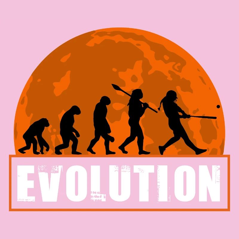 Baseball-Softball-Evolution Lustige Spieler-Geschenkkunst