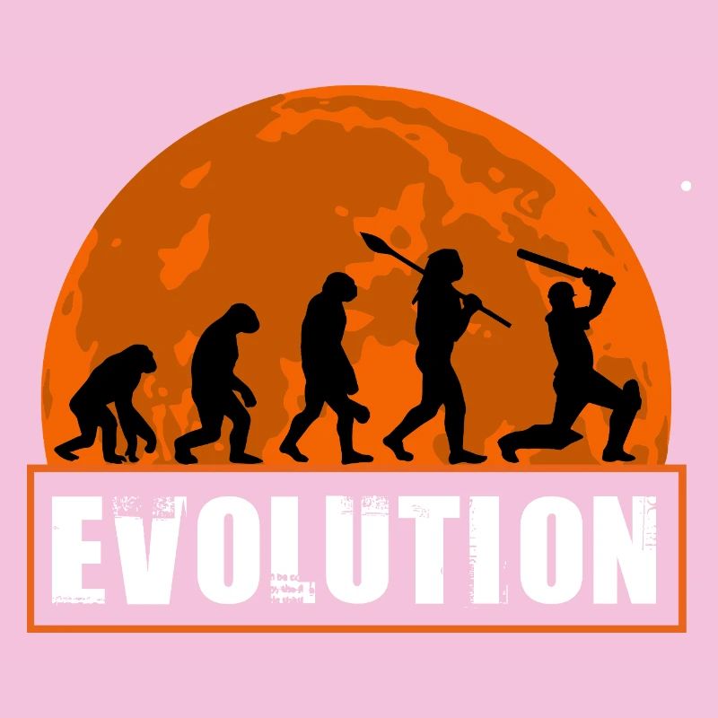 Évolution de la silhouette du joueur de cricket et du batteur