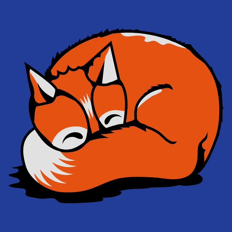 A sleeping fox