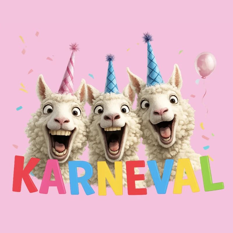 Trio de moutons du carnaval