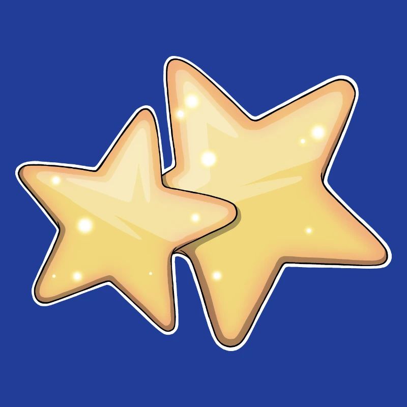 Glowing Starry Pattern Design for Apparel