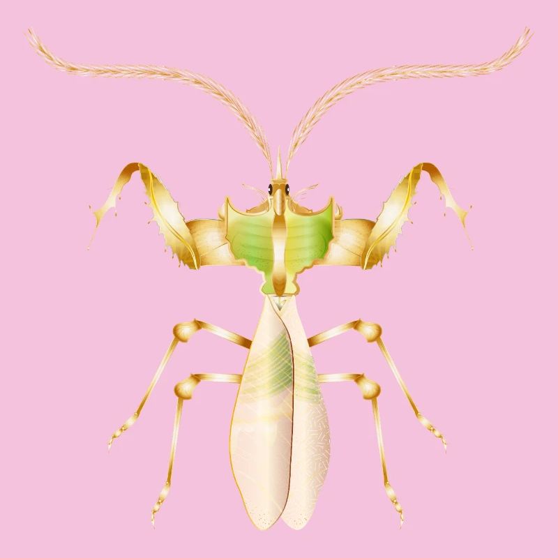 Golden Tropical Insect–Exotic Devil Flower